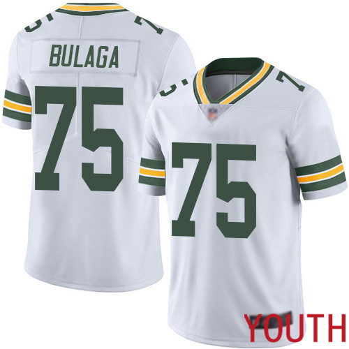 Green Bay Packers Limited White Youth 75 Bulaga Bryan Road Jersey Nike NFL Vapor Untouchable